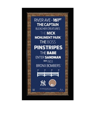 Steiner Sports Memorabilia New York Yankees Framed Subway Sign
