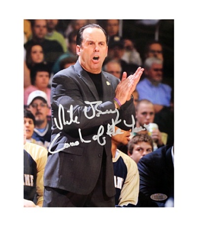 Steiner Sports Memorabilia Mike Brey Yelling On The Sidelines “Coach of the Year” Signed Photo