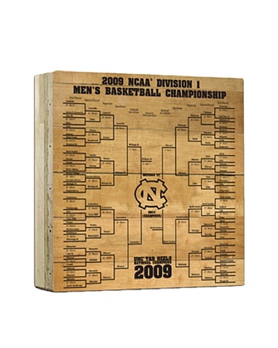 Steiner Sports Memorabilia UNC 2009 Basketball Court Engraved Bracket