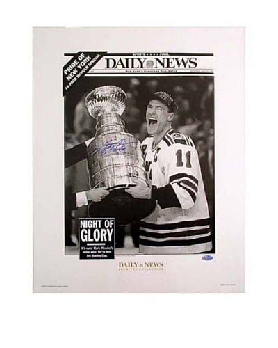 Steiner Sports Mark Messier Autographed 94 Cup Replica Daily News Photograph