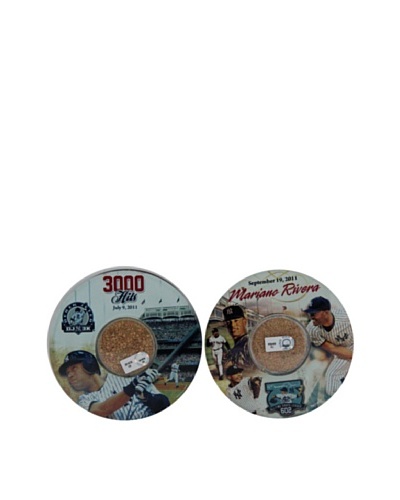 Steiner Sports Memorabilia Derek Jeter & Mariano Rivera 2011 Moments Coaster Set