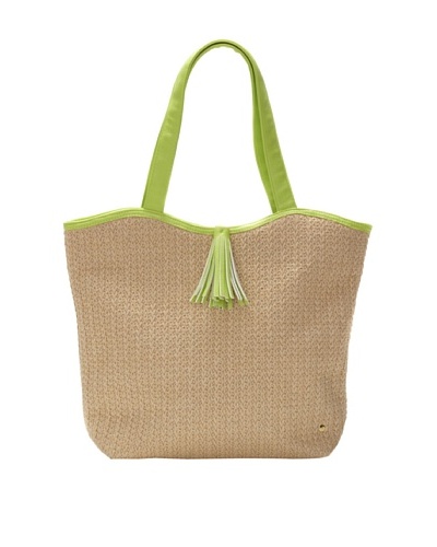 Stephanie Johnson Turks and Caicos Emily Tassel Tote, Lime