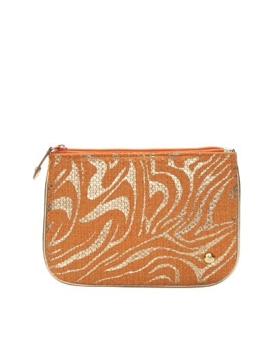 Stephanie Johnson Palm Desert Orange Medium Flat Pouch