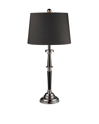 Sterling Monaca Table Lamp, Black/Chrome