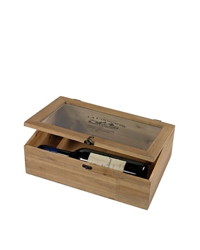 Sterling Signature Wine Box, Bleached Wood