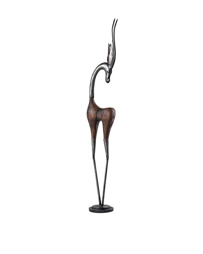 Sterling Home 35 Antelope Wood/Iron Sculpture