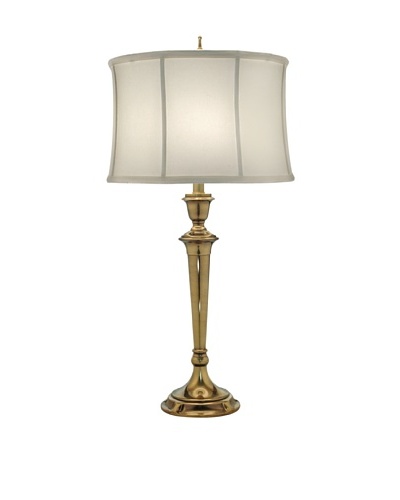 Stiffel Lighting Burnished Brass Fluted Table Lamp