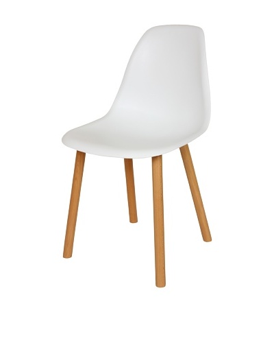 Stilnovo Arne Side Chair, White/Wood