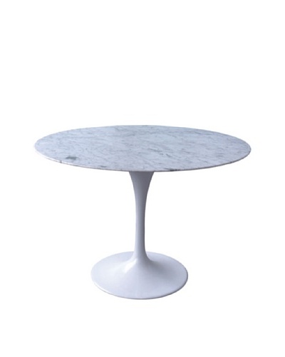 Stilnovo 42 Marble Tulip Dining Table, White