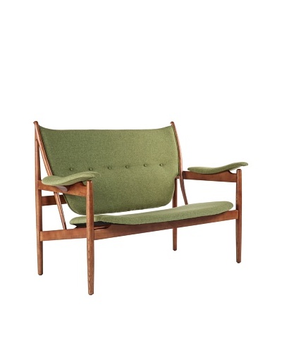 Stilnovo The Sterling 2-Seat Lounge Chair, Green