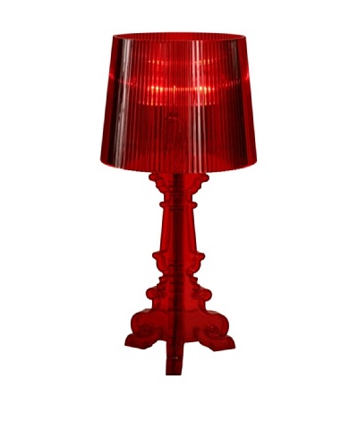 Stilnovo Red Plated Baroque Table Lamp , Red