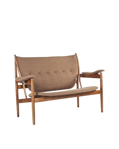 Stilnovo The Sterling 2-Seat Lounge Chair, Brown