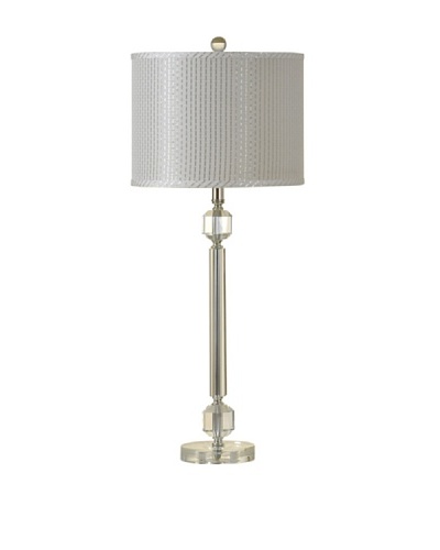 StyleCraft Lucid Clear Crystal Barbell Table Lamp