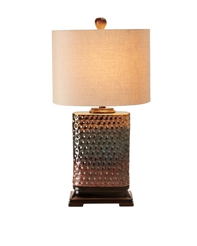 Stylecraft Dimpled Reactive Glazed Ceramic Table Lamp