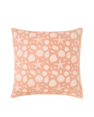 Suchiras Shell Euro Sham, Coral, 26 x 26