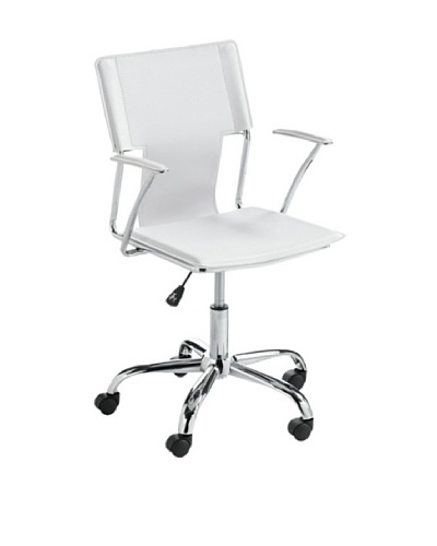 Sunpan Diplomat Office Chair, White