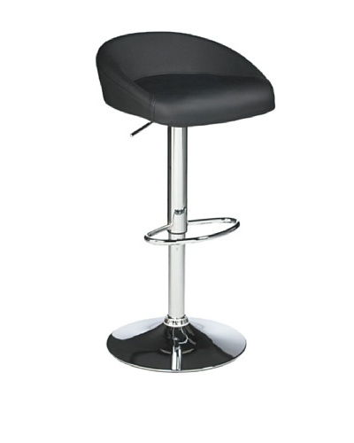 Sunpan Fargo Adjustable Barstool, Black