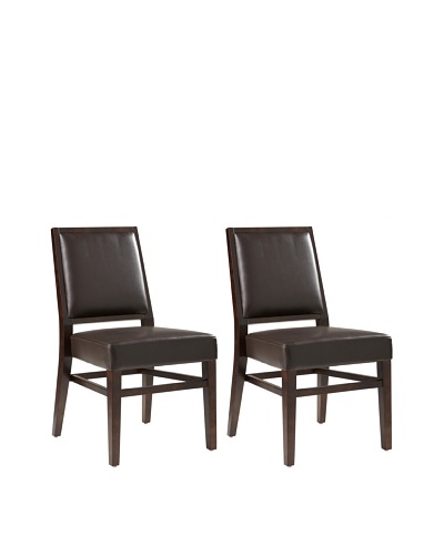 Sunpan Set of 2 Citizen Chairs, BrownAs You See