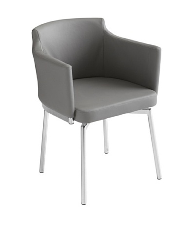 Sunpan Garcia Swivel Chair, Grey