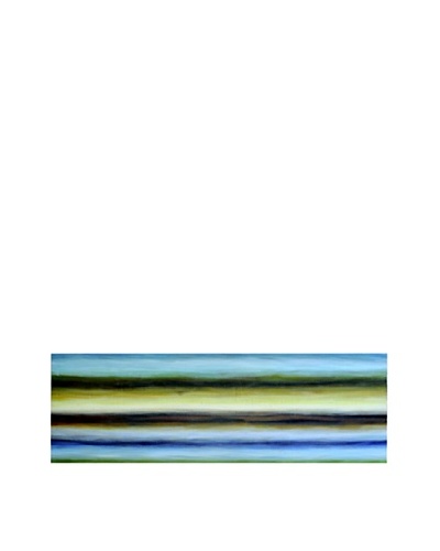 Sunpan Blue and Brown Stripes Art