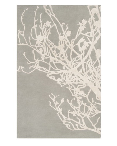 Surya Candice Olson Modern Classics Rug, Pigeon Gray/Peach Cream, 5' x 8'