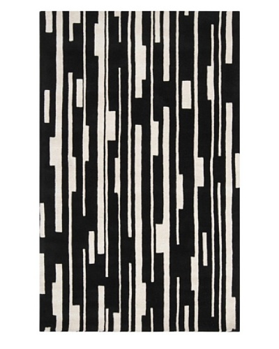 Surya Candice Olson Modern Classics Rug, Jet Black/Winter White, 3' 3 x 5' 3