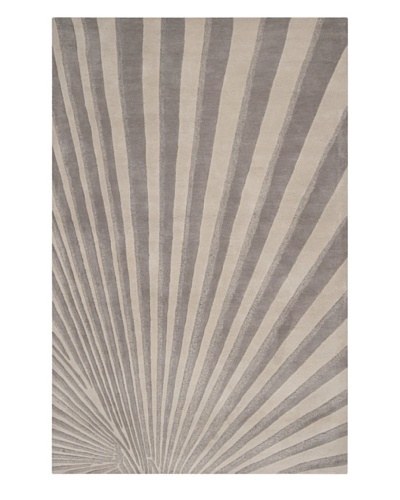 Surya Candice Olson Modern Classics Rug, Oyster Grey/Tarragon, 2′ 6″ x 8′