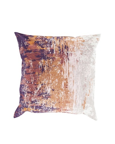 Surya Watercolor-Inspired Throw Pillow