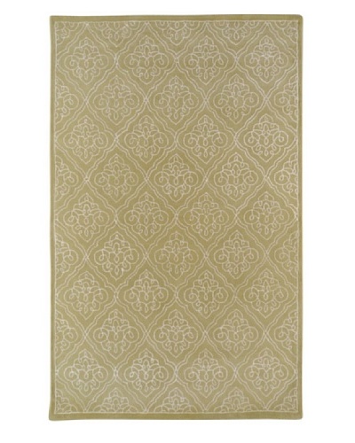 Surya Candice Olson Modern Classics Rug, Pale Green/Ivory, 2′ 6″ x 8′