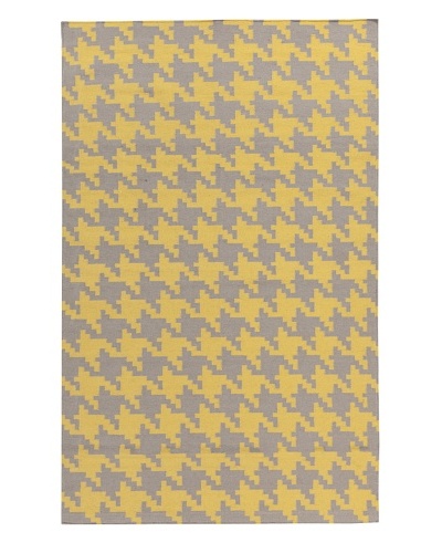 Surya Flatweave Rugs Frontier, Yellow/Elephant Gray, 5' x 8'