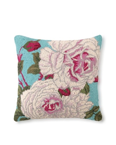 Suzanne Nicoll Centifolia Roses 18″ x 18″ Hook Pillow