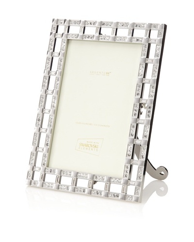 Swarovski by Argento SC Grace Picture Frame, Silver, 4 x 6