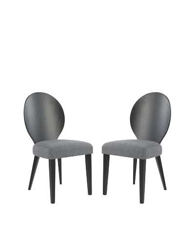 Safavieh Set of 2 Roxanne Side Chairs, Grey