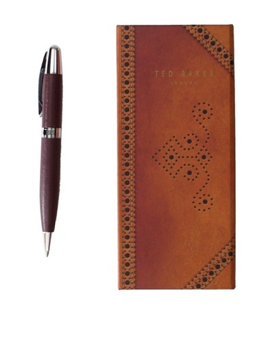 Ted Baker Brown Pen in Brogue Box