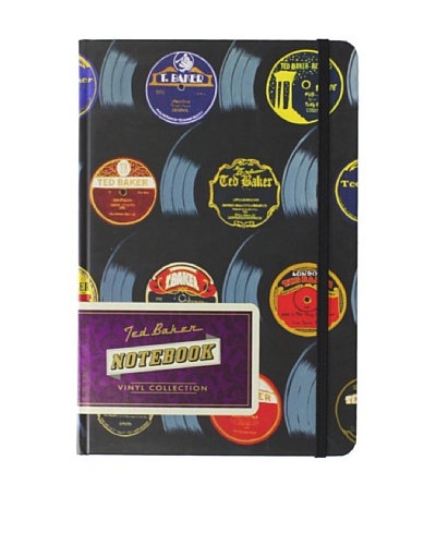 Ted Baker A5 Vinyls Notebook, Black