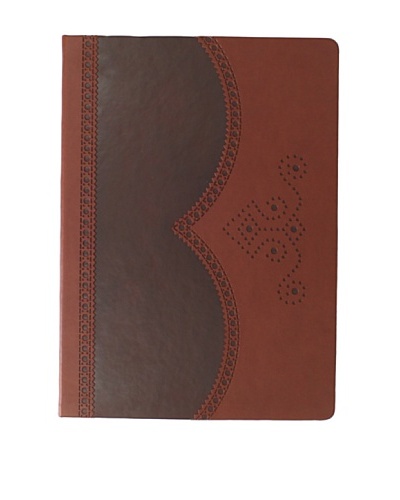 Ted Baker Brown Large Brogue Notebook