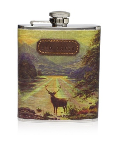 Ted Baker Stag Landscape Hip Flask