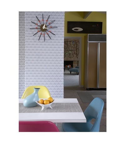 Tempaper Designs Gio Self-Adhesive Temporary Wallpaper, [Silver]