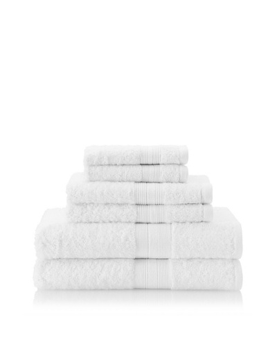 Terrisol 6-Piece Towel Set, White