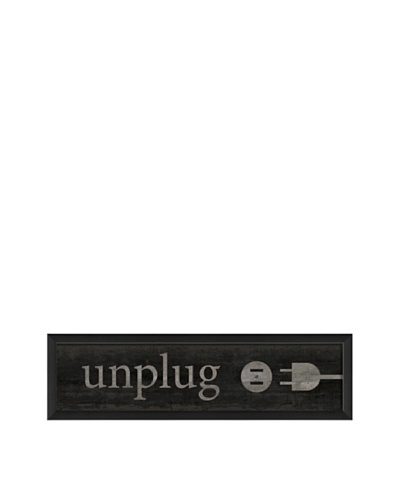 The Artwork Factory Unplug Framed Giclée, Black