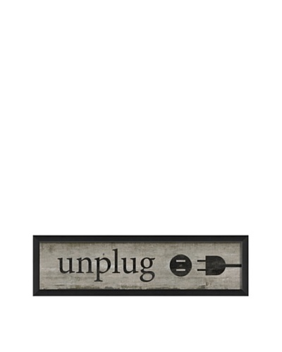 The Artwork Factory Unplug Framed Giclée, White