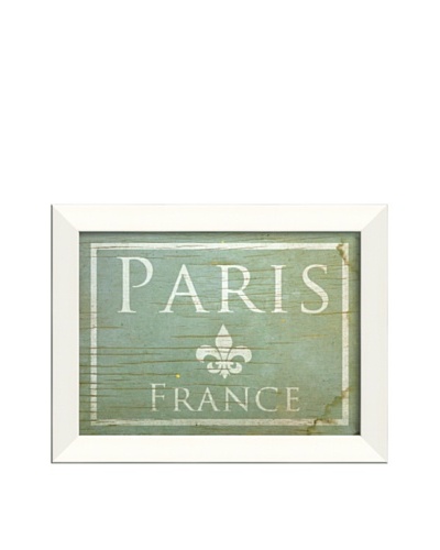 The Artwork Factory Paris Framed Giclée, Blue