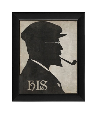 The Artwork Factory His Silhouette Framed Giclée