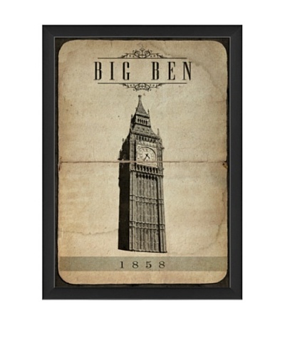 The Artwork Factory European Landmark Big Ben Framed Giclée