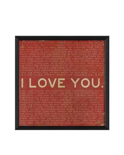 The Artwork Factory I Love You Framed Giclée