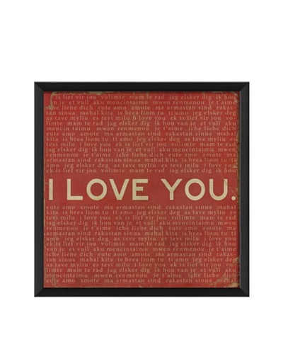 The Artwork Factory I Love You Framed Giclée