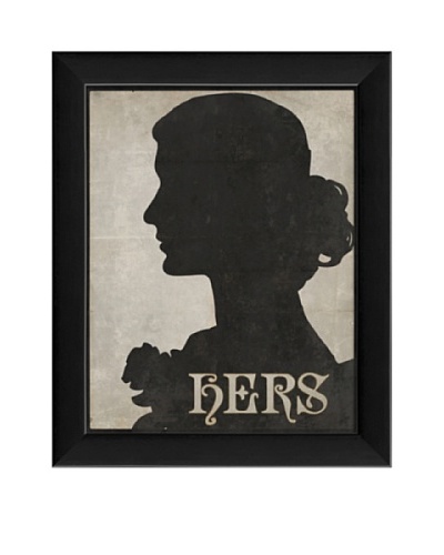 The Artwork Factory Hers Silhouette Framed Giclée