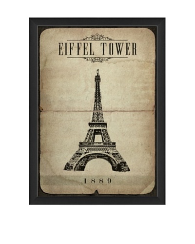The Artwork Factory European Landmark Eiffel Tower Framed Giclée