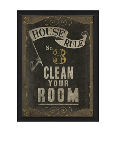 The Artwork Factory Clean your Room Framed Giclée