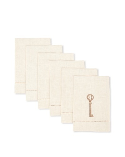 D.L. Rhein Set of 6 Key I Guest Towels